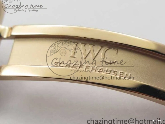 MIROTIME 0409 Compact Portugieser Perpetual Calendar IW503302 RG V9F 1:1 Best Edition White Dial on Brown Leather Strap A 7113